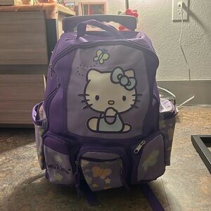 Hello Kitty Purple Roller Backpack